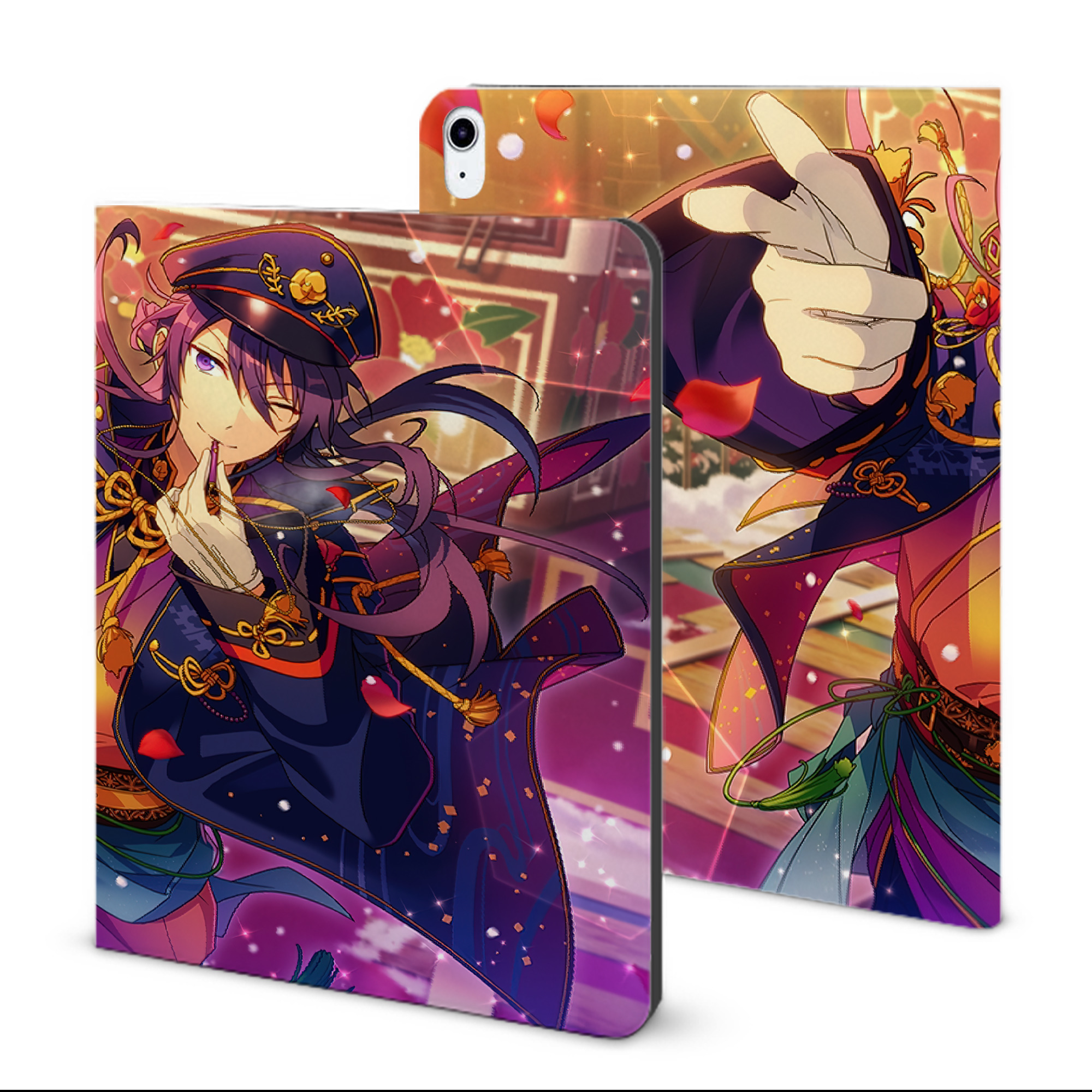 （画像用） あんさんぶるスターズ! Ensemble Stars IPad ケース ブック型 PUレザー TPU 耐衝撃 軽量 薄型 ペン収納なし 全面保護 IPad 各モデル対応